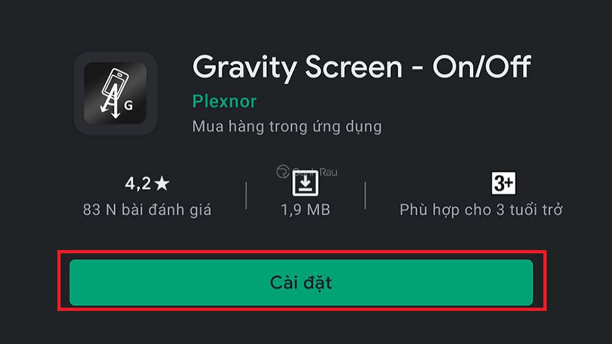 Cách mở nguồn điện thoại khi nút nguồn bị hư bằng cách tải và cài đặt ứng dụng Gravity Screen 