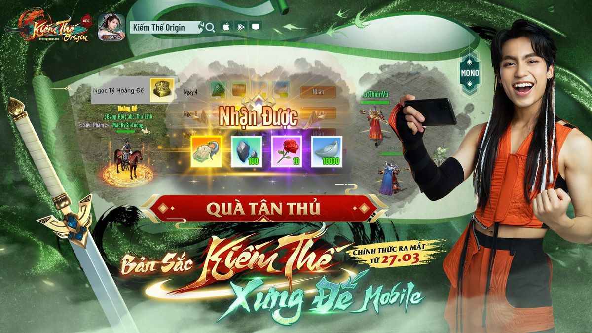 Cách nạp Kiếm Thế Origin trực tiếp trên game