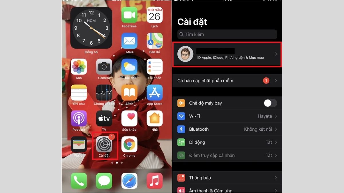 Bước 1: Cách nạp tiền vào AppStore bằng ví điện tử MoMo