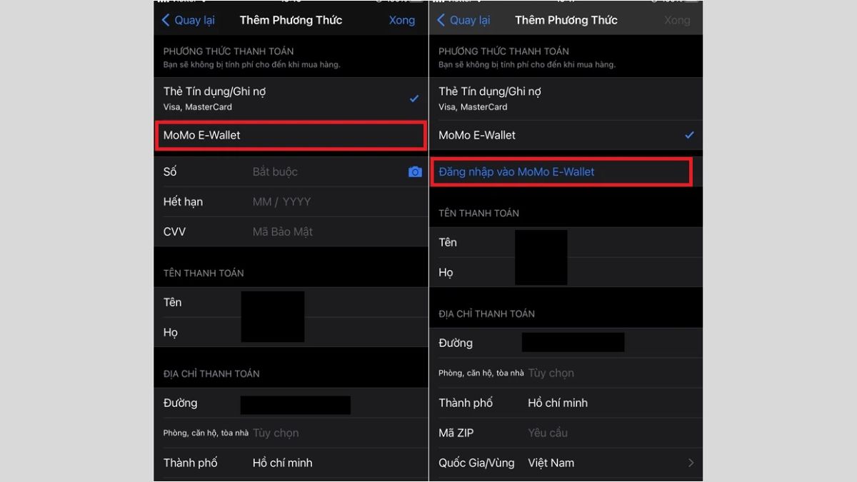 Bước 3: Cách nạp tiền vào AppStore bằng ví điện tử MoMo