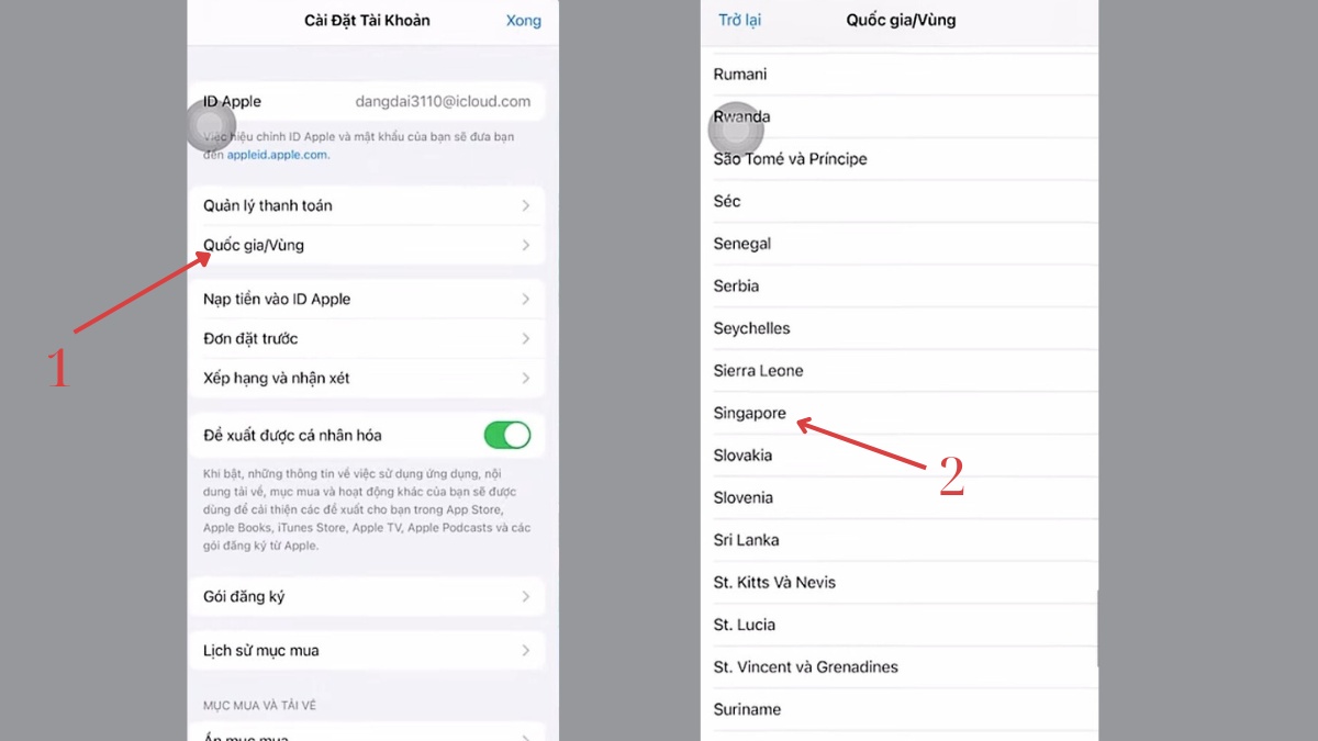 Cách chuyển vùng mạng cho điện thoại IOS bước 4