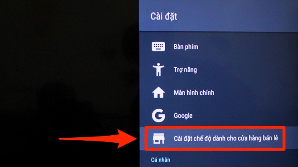 Cách tắt chế độ demo trên Tivi Sony 3
