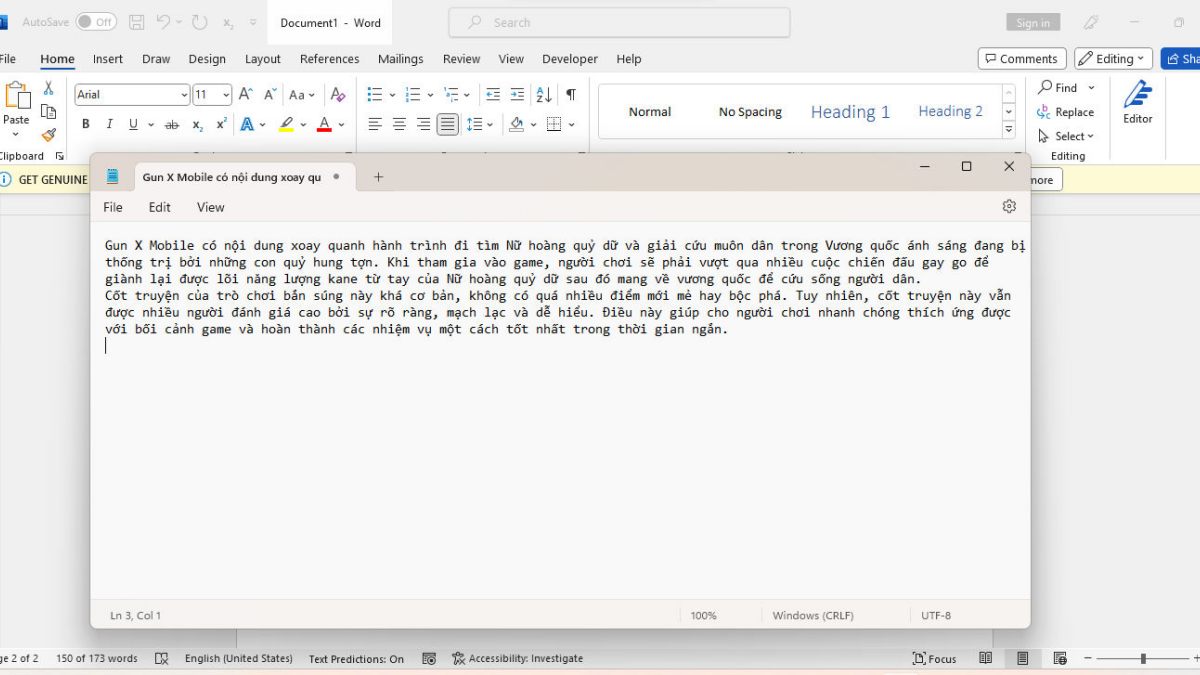 Cách xóa nền trong Word cực đơn giản bằng Notepad bước 3