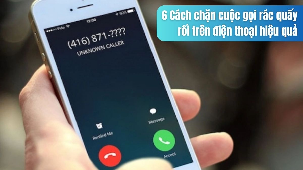 Đăng ký danh sách không quảng cáo để chặn cuộc gọi rác