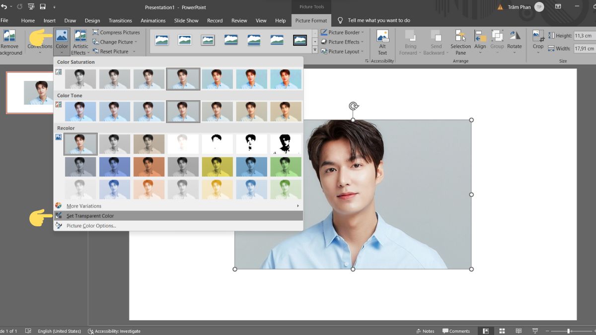 3 bước chỉnh phông nền ảnh thẻ trên PowerPoint cực đơn giản - Hình 2