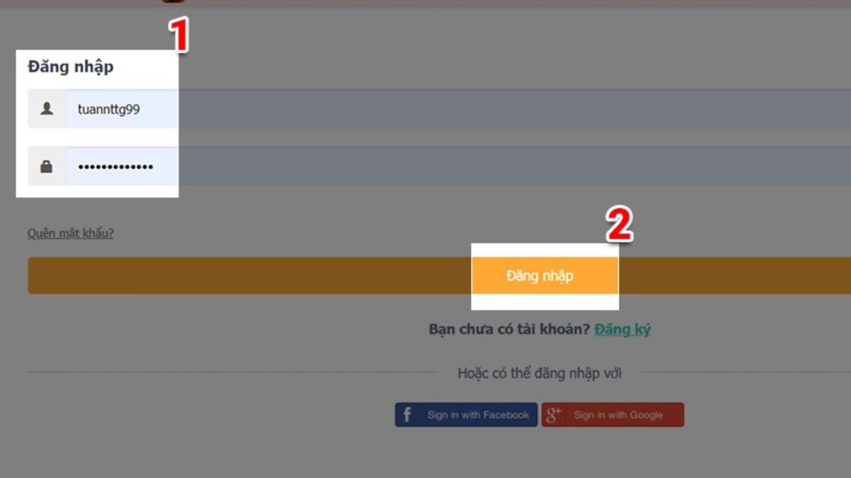 Cách nhập code Long Chiến Truyền Kỳ bước 1