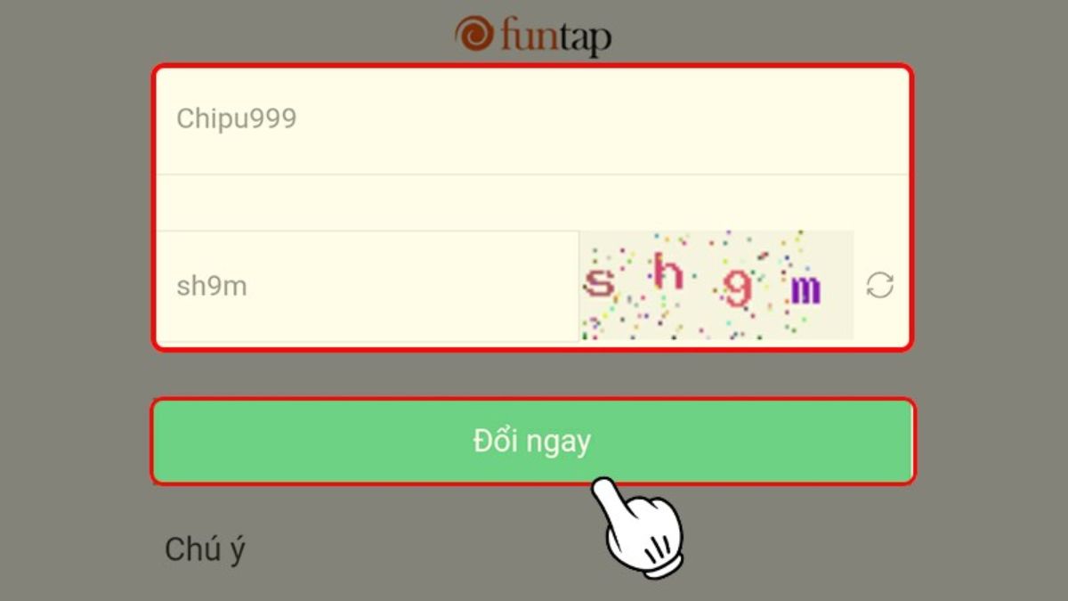 Cách nhập code MU Vượt Thời Đại bước 3