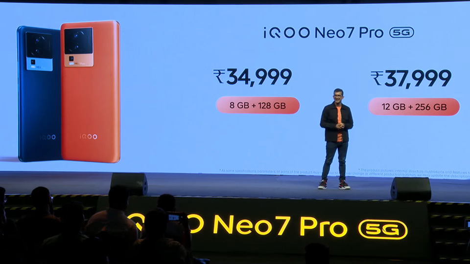 Giá bán iQOO Neo 7 Pro