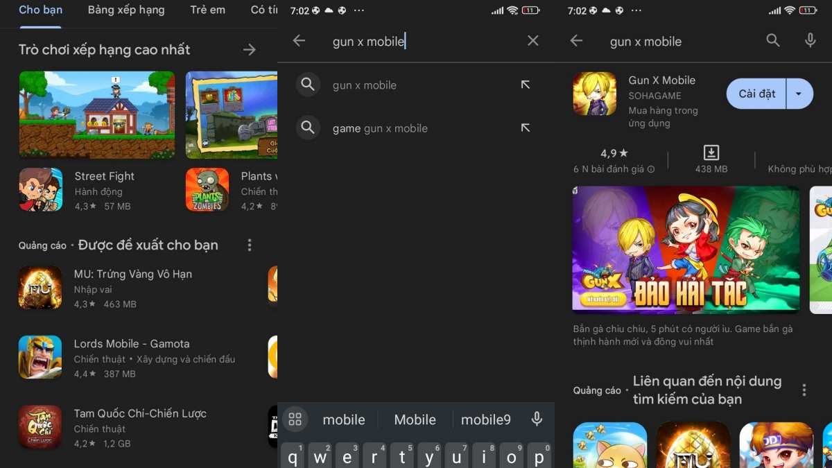 Cách tải Gun X Mobile trên Android