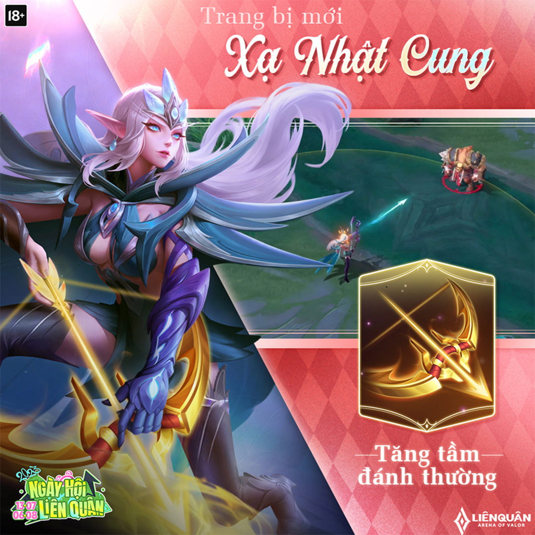Liên Quân: Top tướng Xạ Thủ nên lên trang bị Xạ Nhật Cung