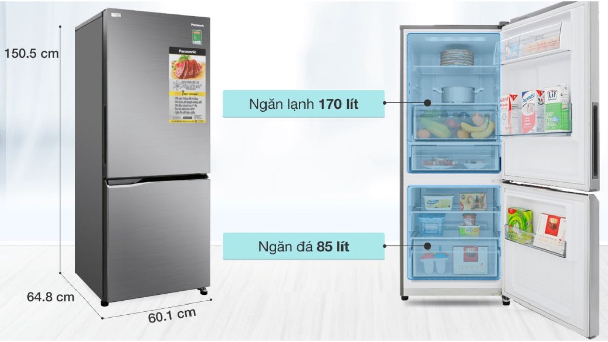 Review tủ lạnh Panasonic Inverter 255 lít NR-BV289QSV2