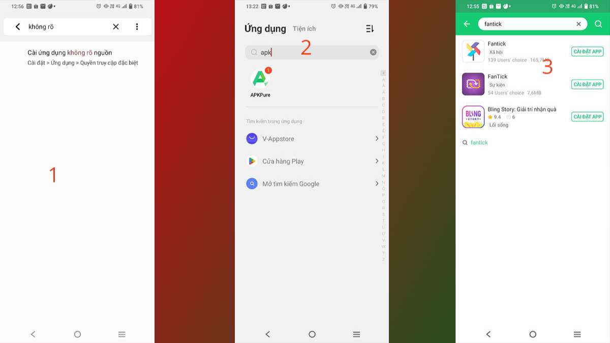 Cách tải Fantick APK trên Android