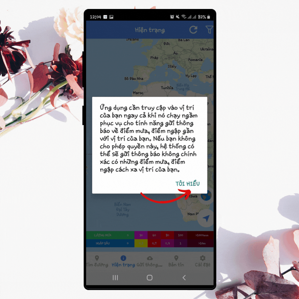 Tra cứu điểm ngập lụt tại Hà Nội bằng ứng dụng HSDC Maps 2