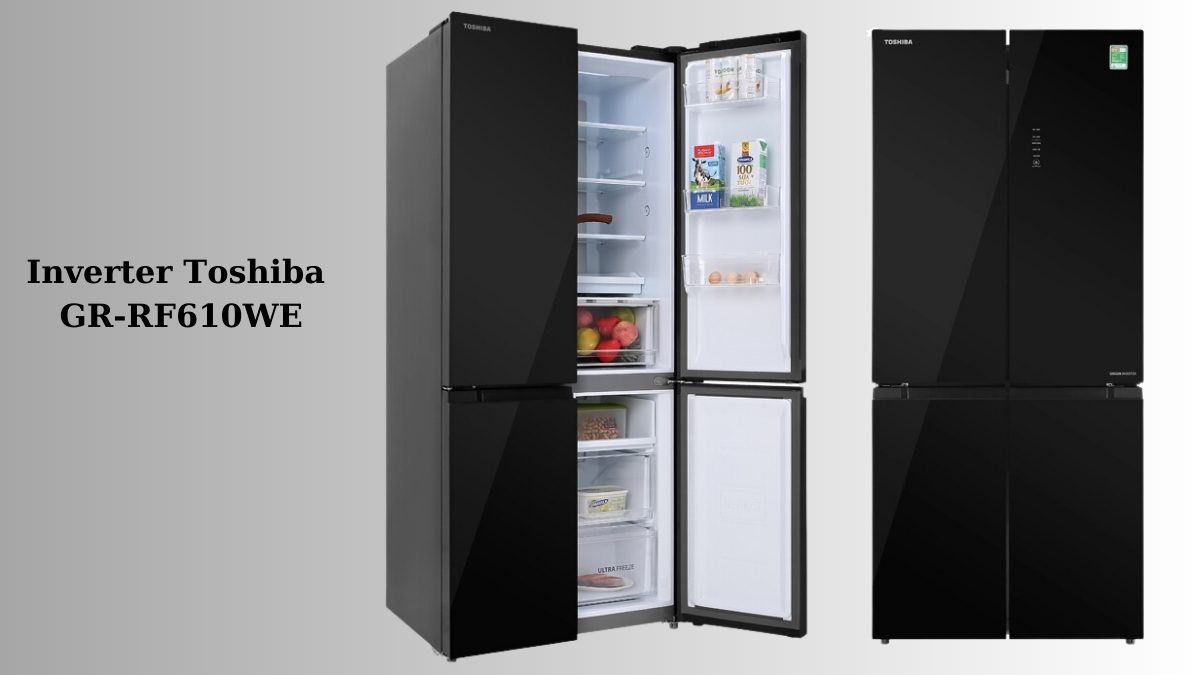 Tủ lạnh Toshiba có tốt không: Tủ lạnh Inverter Toshiba GR-RF610WE