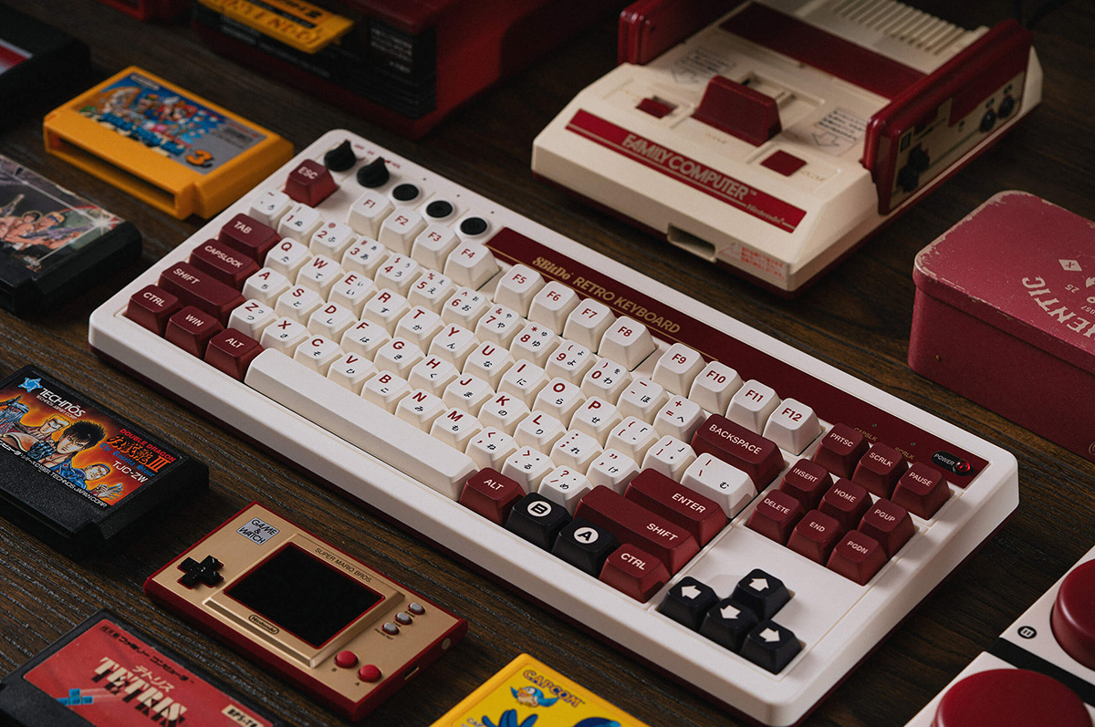 Bàn phím cơ 8BitDo phong cách máy game băng đốn tim game thủ