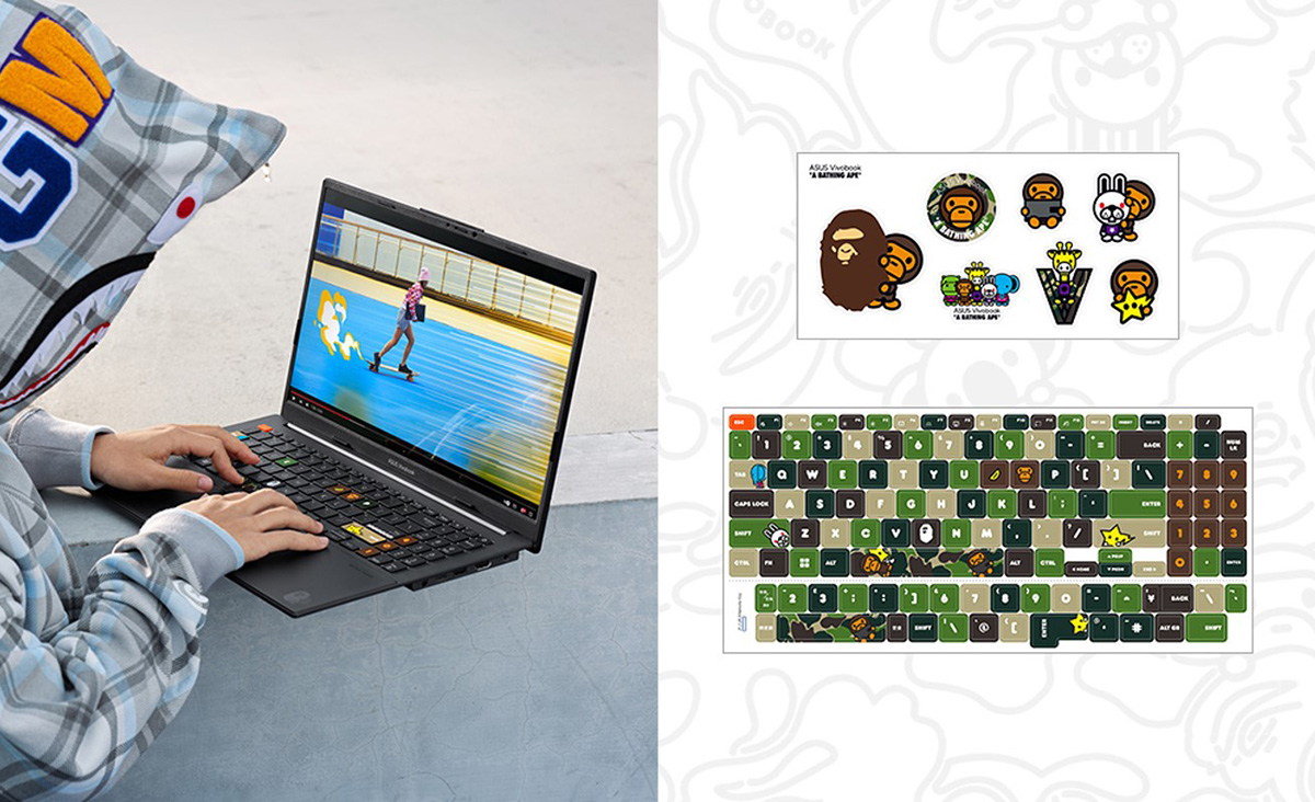 Vivobook S 15 OLED BAPE® Edition được trang bị màn hình OLED NanoEdge 2.8K 120 Hz