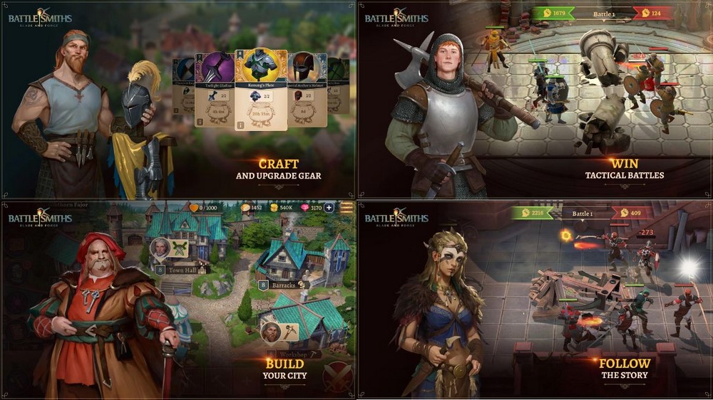 Battlesmiths: Blade & Forge - Game chiến lược mới cập bến Android và iOS