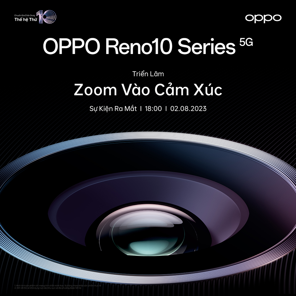 OPPO Reno10 sẽ ra mắt tại Việt Nam vào ngày 2/8
