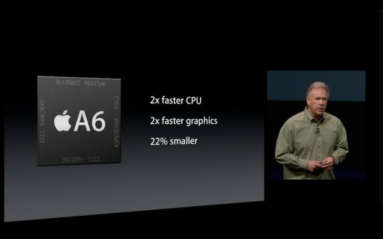 Apple A6 cải tiện gấp đôi hiệu suất so với Apple A5