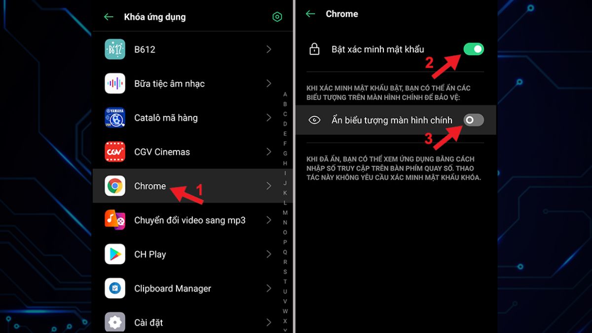 Tìm và mở ứng dụng đã bị ẩn trên OPPO