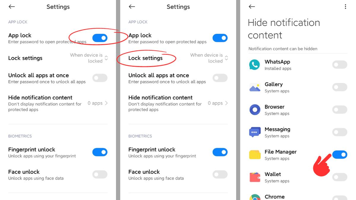 cách Ẩn ứng dụng trên điện thoại Xiaomi MIUI 12 trở lên bước 3