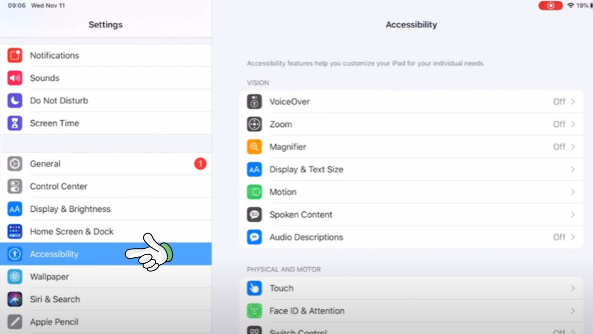 Hướng dẫn cách chạm 2 lần mở màn hình iPad Gen 9 - Hình 1