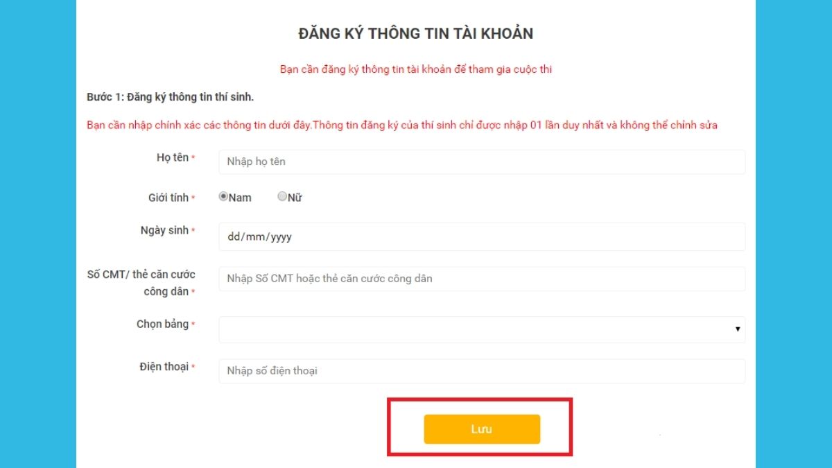 Cách đăng ký cuộc thi Học và làm theo lời Bác 2023 bước 6