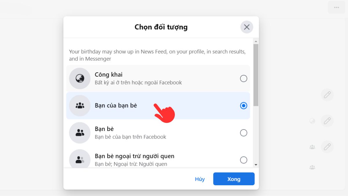 Câu hỏi thường gặp về cách đổi ngày sinh trên Facebook bước 4