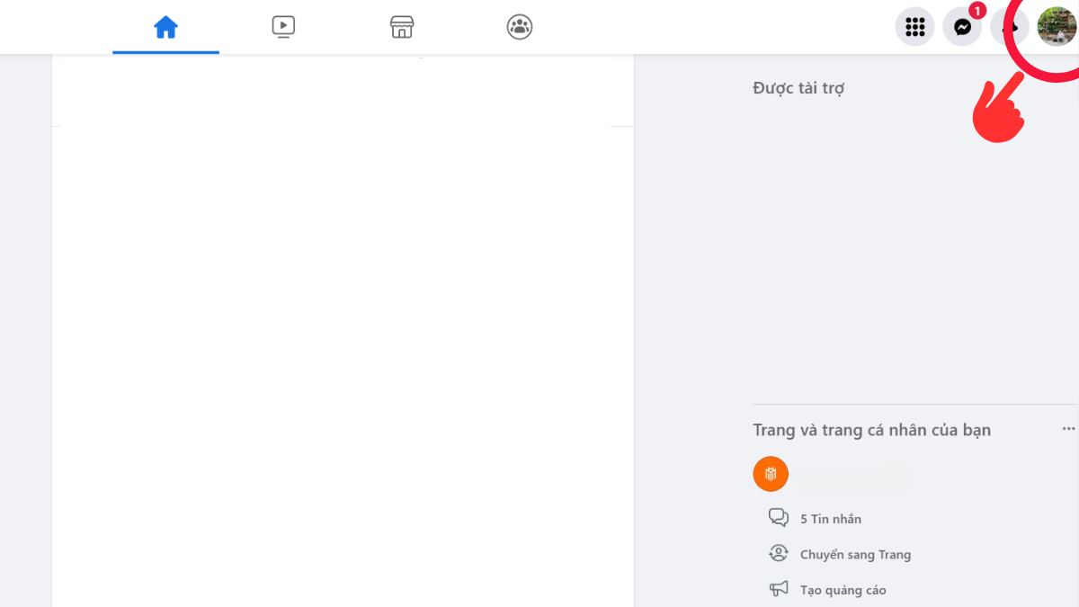 Cách đổi ngày sinh trên facebook trên máy tính bước 1