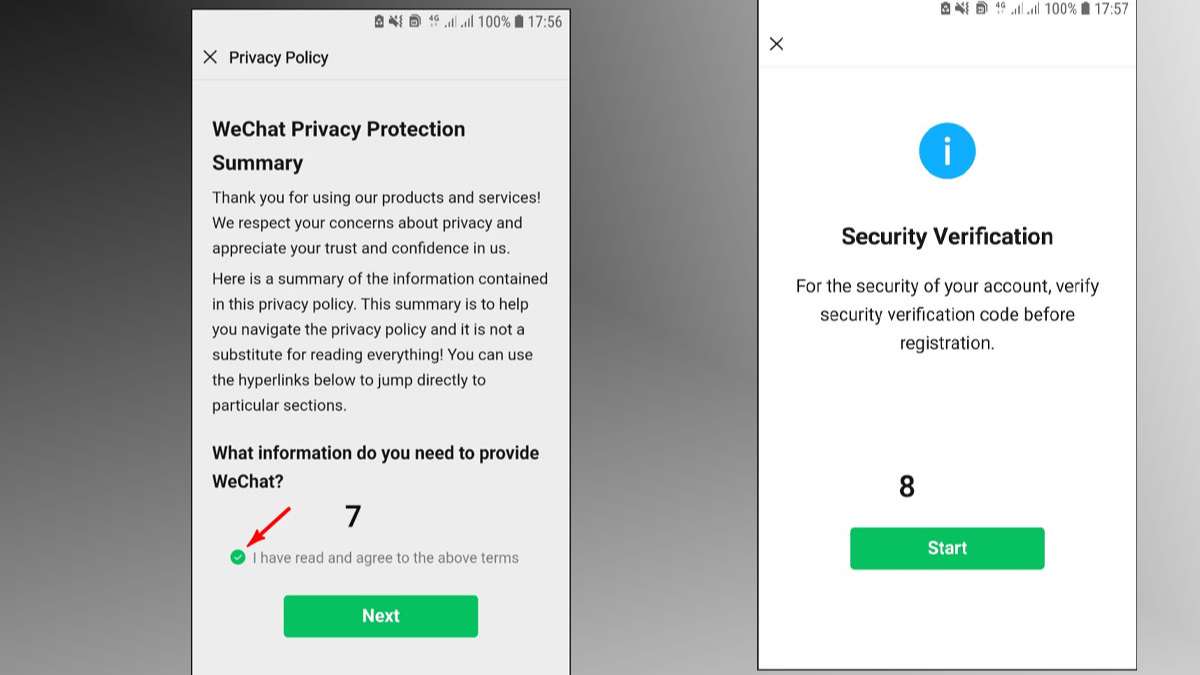 Bước 3: Cách đăng ký tài khoản WeChat