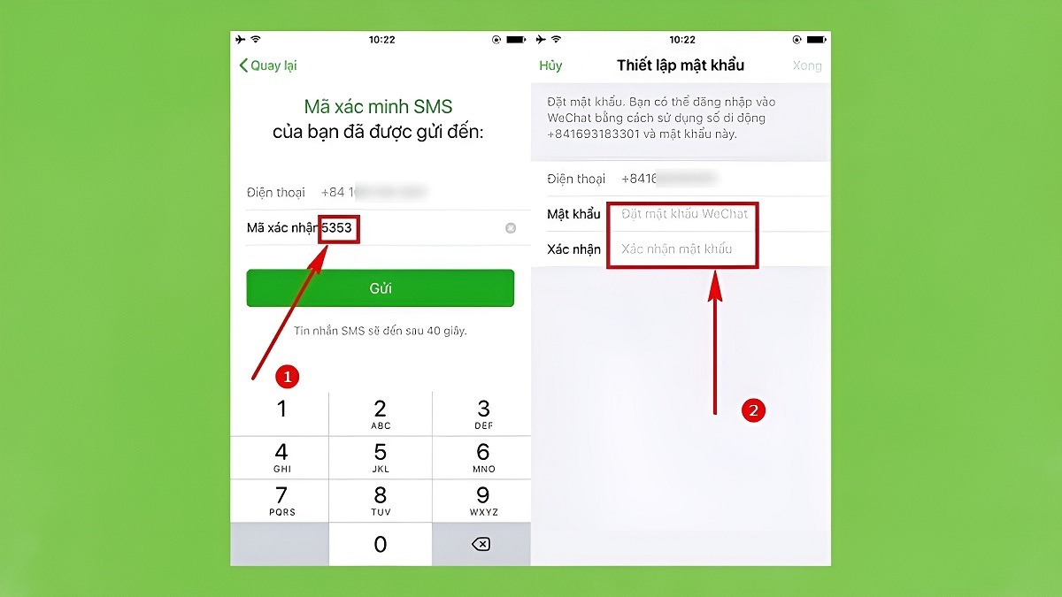 Bước 4: Cách lấy lại mật khẩu WeChat bằng số điện thoại