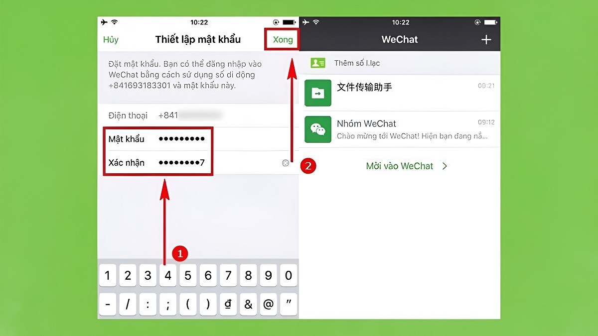 Bước 5: Cách lấy lại mật khẩu WeChat bằng số điện thoại