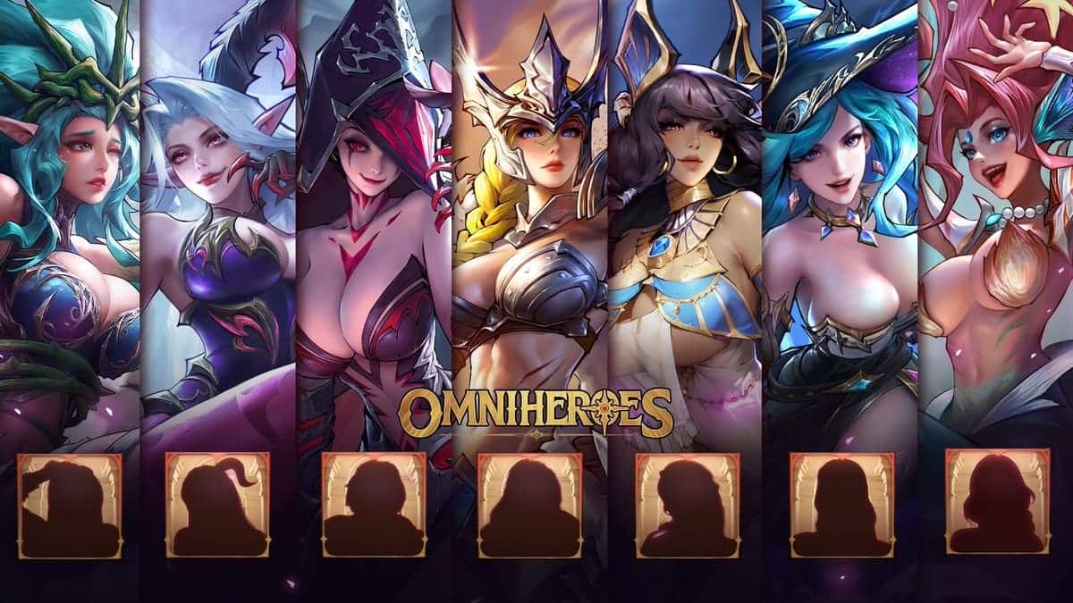 game Omniheroes có số lượng nhân vật khổng lồ
