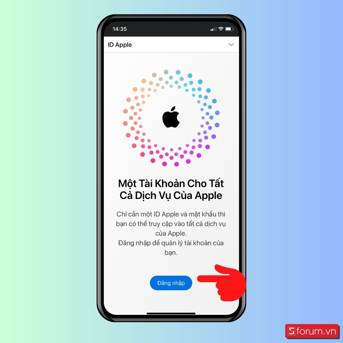 Tắt tính năng Apple Pay từ xa - bước 1
