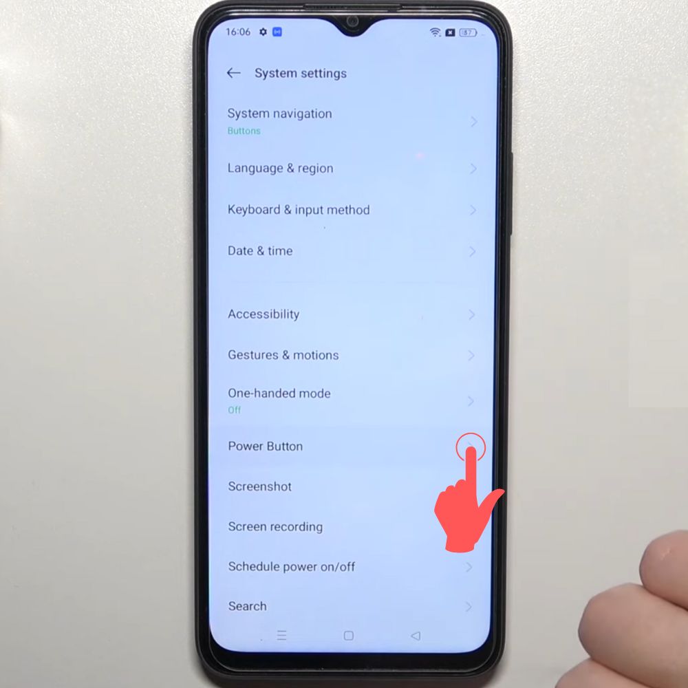 Cách tắt nguồn Oppo A17K siêu đơn giản 2