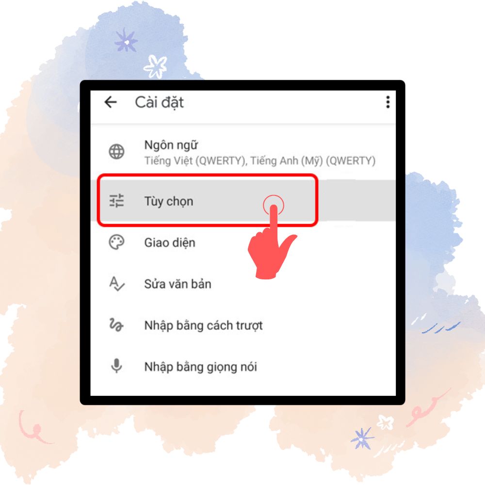 Đối với bàn phím Gboard 1