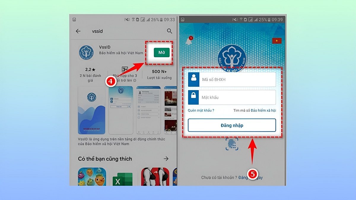 Hướng dẫn cài đặt VssID trên điện thoại Androidbước 4 