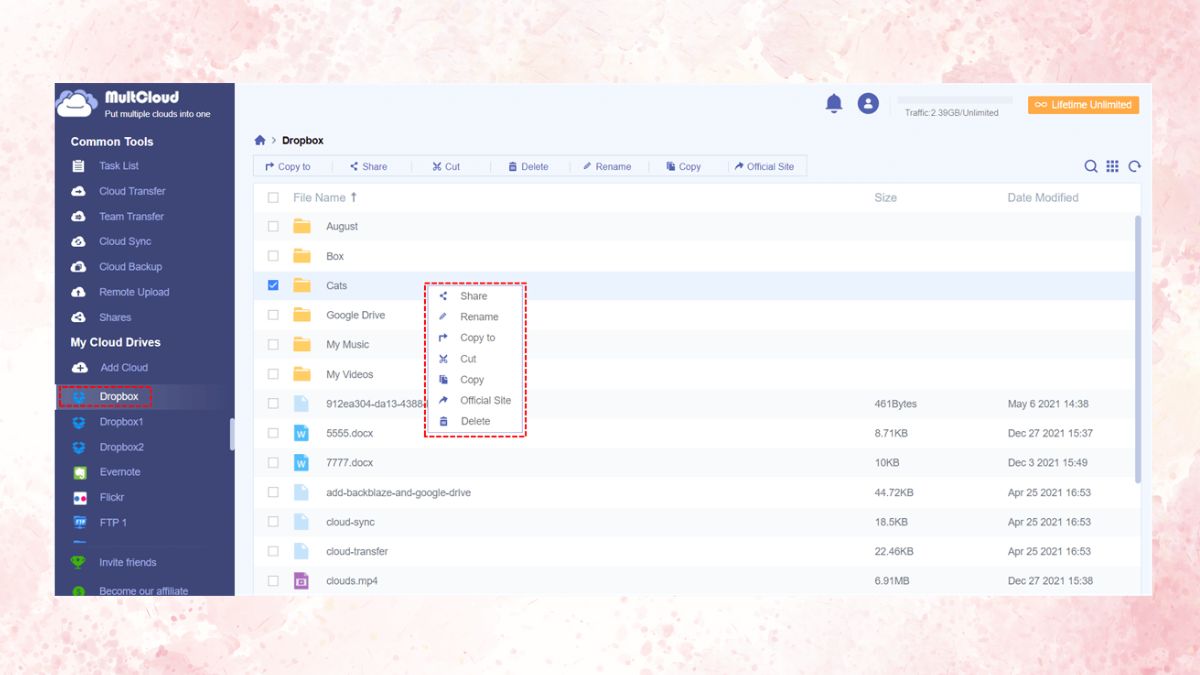 Hướng dẫn chuyển file từ Dropbox sang Google Drive - bước 3