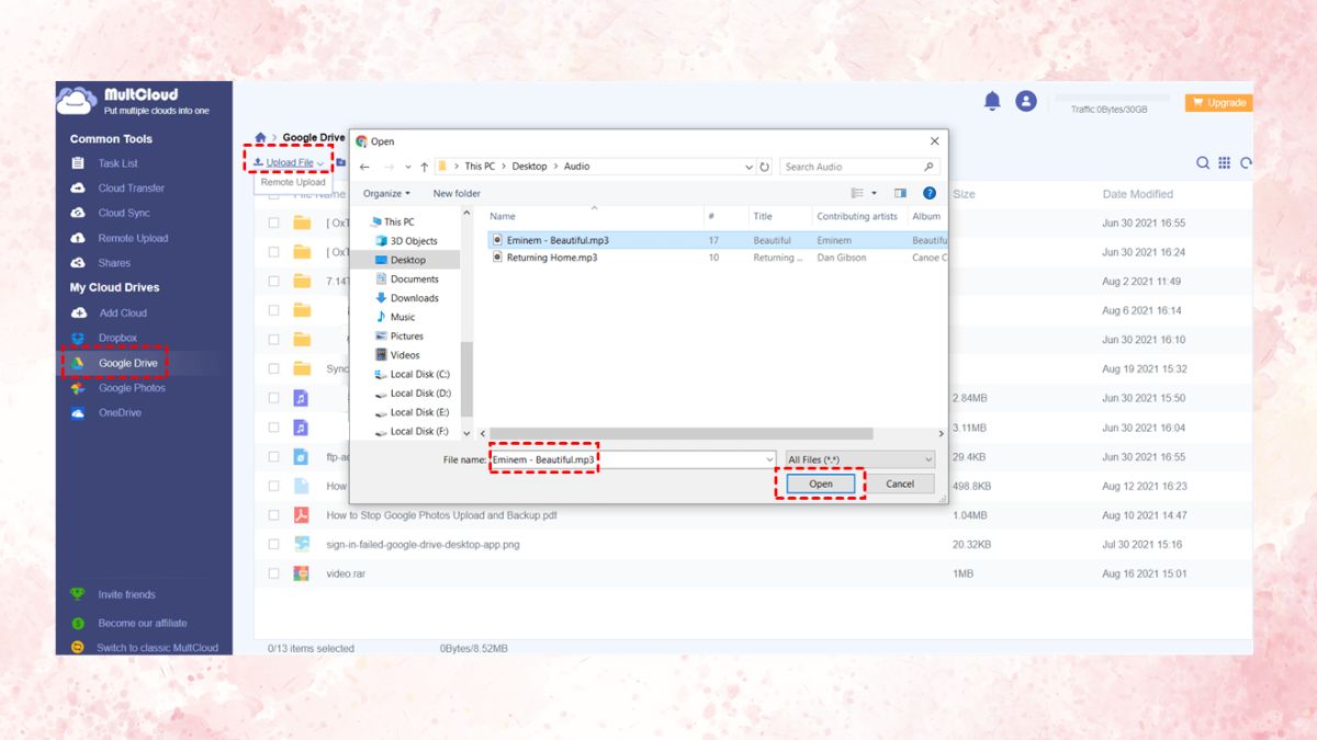 Cách chuyển file từ PC sang Google Drive - bước 2