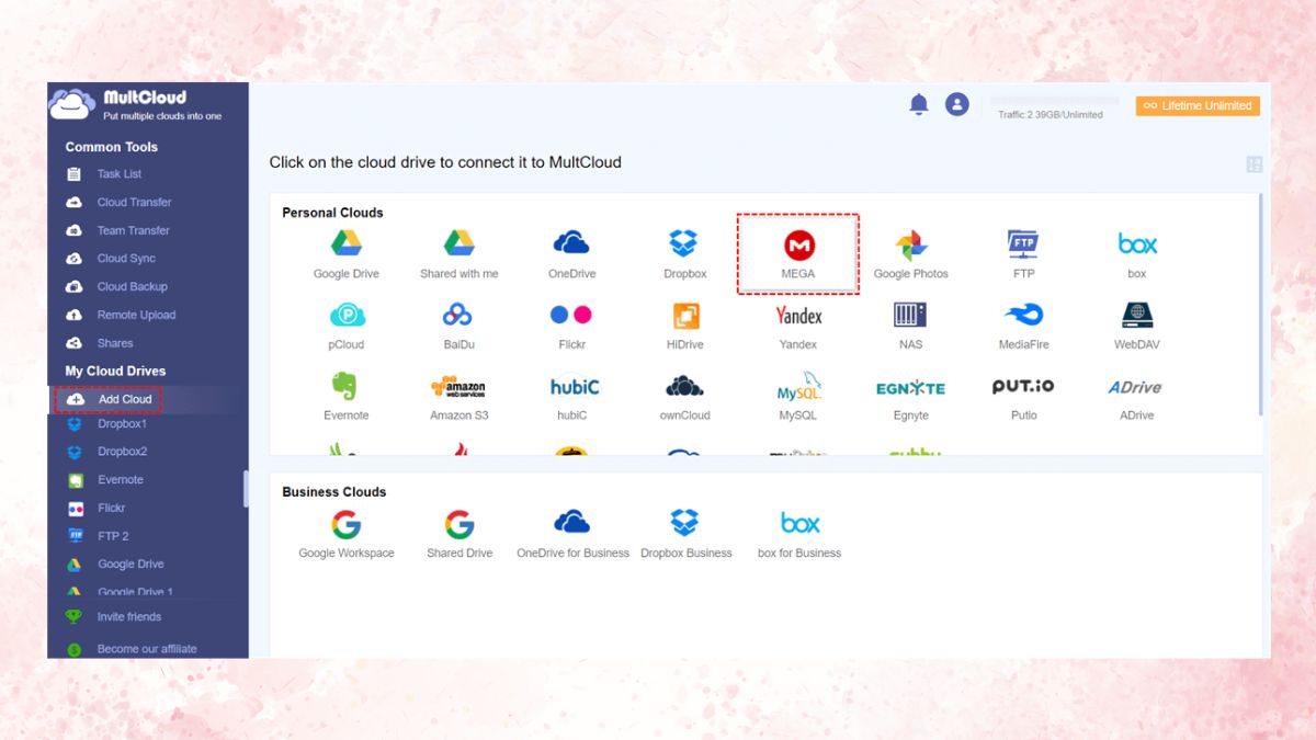 Cách chuyển đổi file MEGA sang MediaFire - bước 1