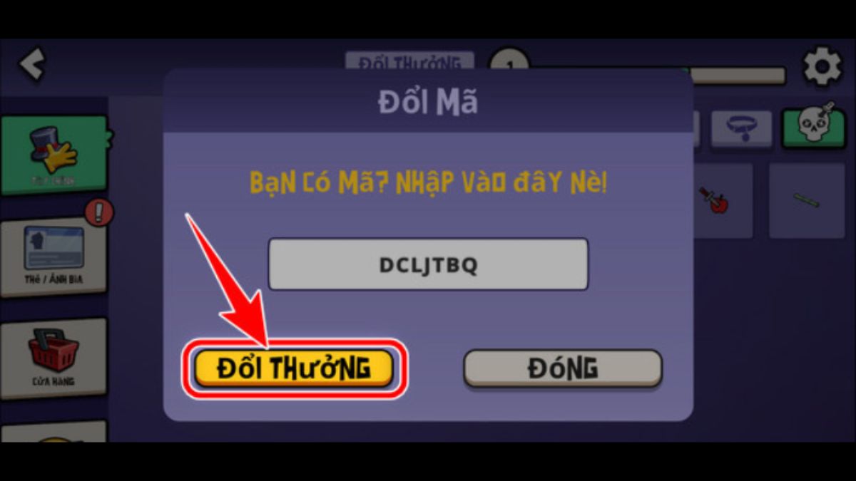 Hướng dẫn cách nhập code Goose Goose Duck bước 4