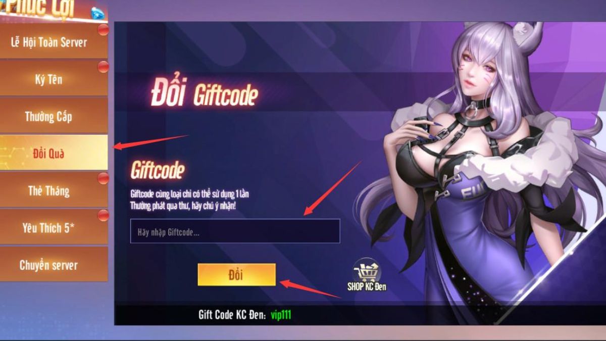 Hướng dẫn cách nhập code Kỷ Nguyên GenZ bước 3