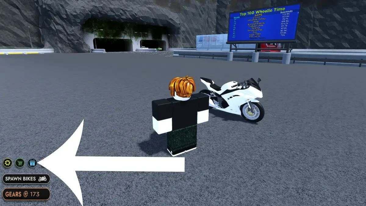 Hướng dẫn cách nhập code Motorcycle Mayhem bước 1