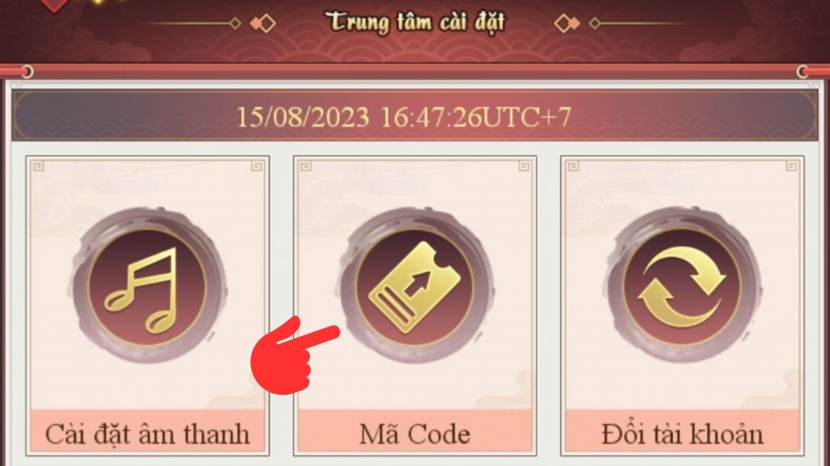 Hướng dẫn cách nhập code Phú Hộ Công Lược bước 3
