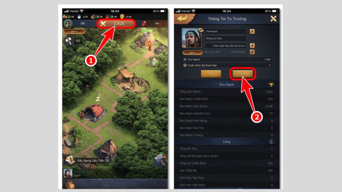 Hướng dẫn cách nhập code Primitive Era bước 1