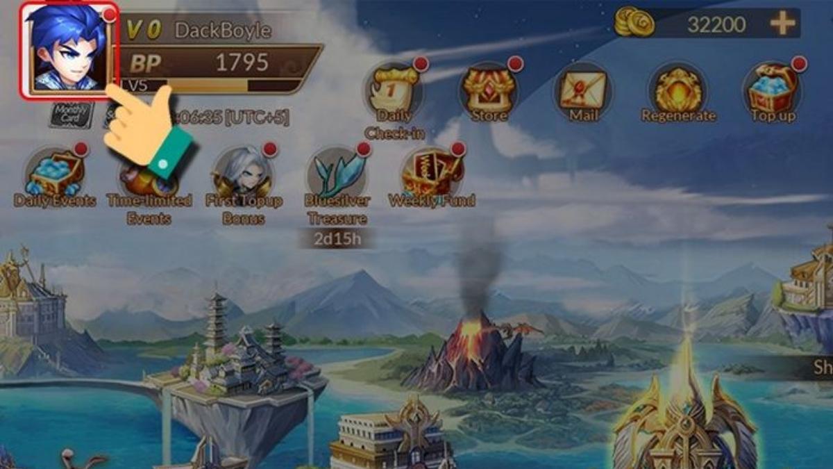 Hướng dẫn cách nhập code Soul Land Reloaded bước 1