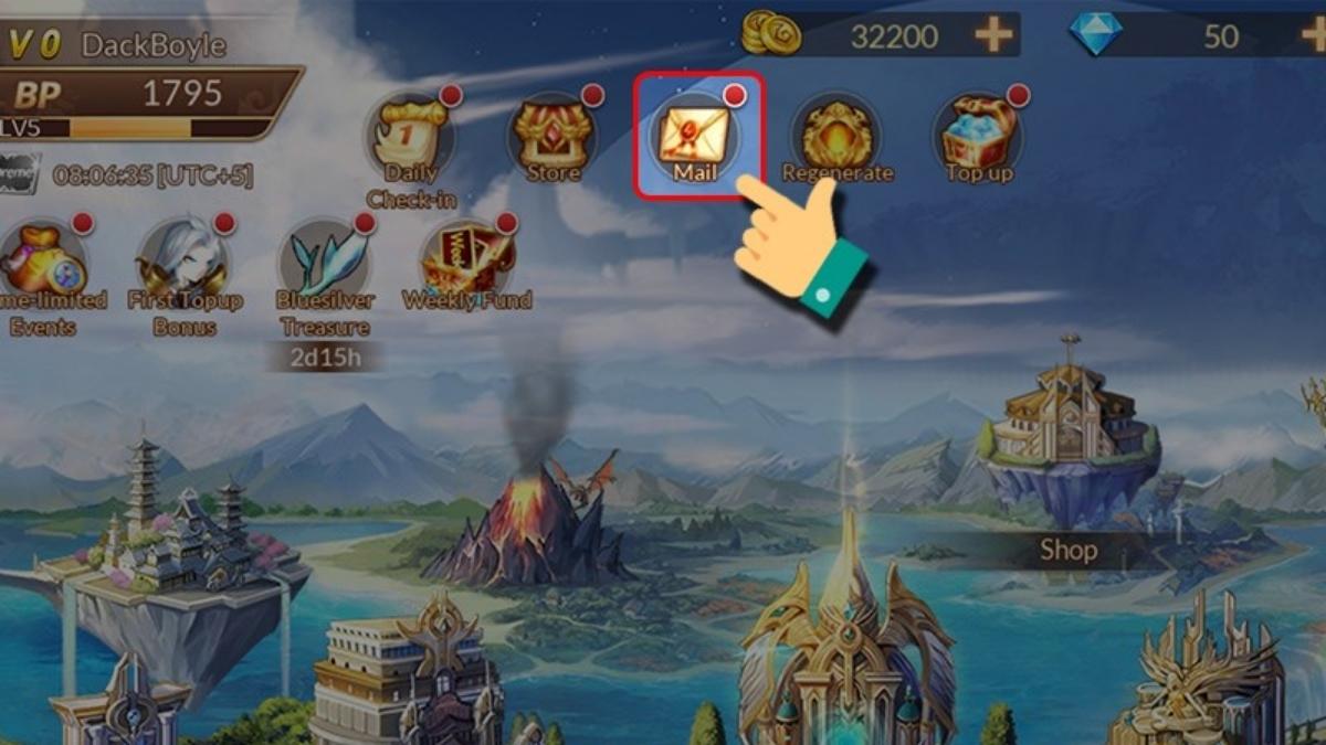 Hướng dẫn cách nhập code Soul Land Reloaded bước 4