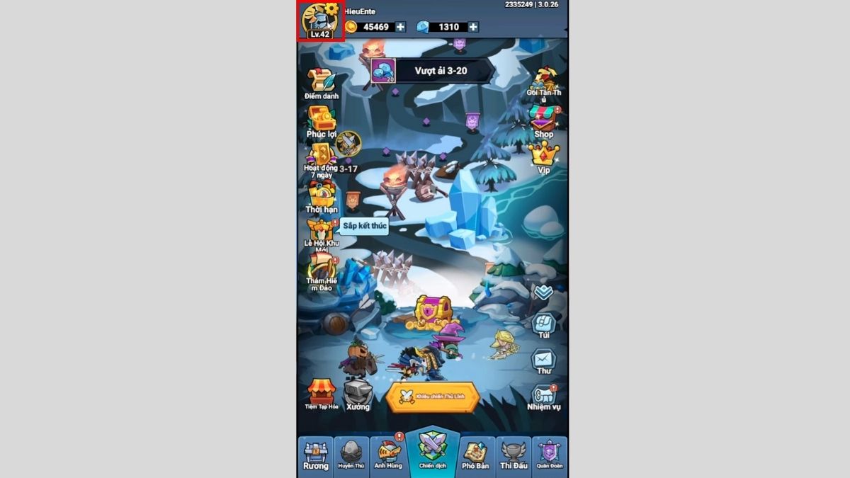 Hướng dẫn cách nhập code Voyage The Grand Fleet bước 1