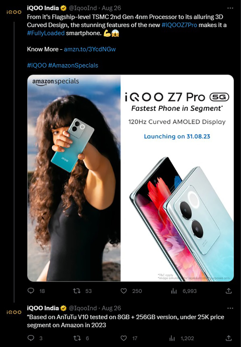 giá iQOO Z7 Pro 5G được hé lộ