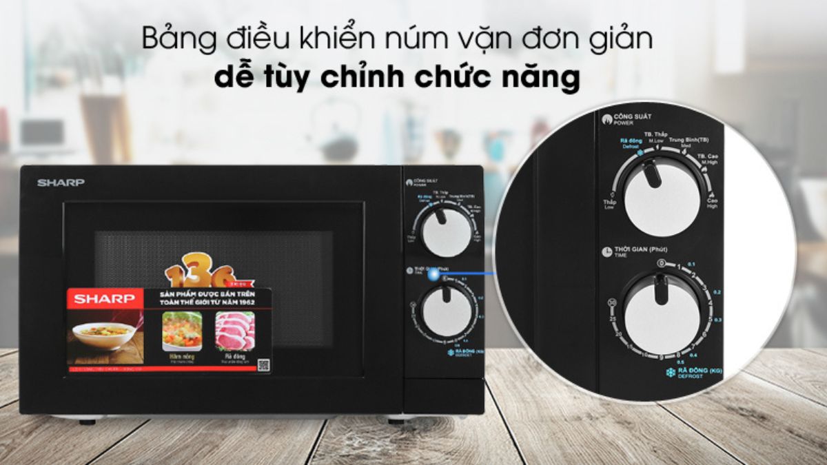 Lò vi sóng Sharp R-208VN-WS 20L